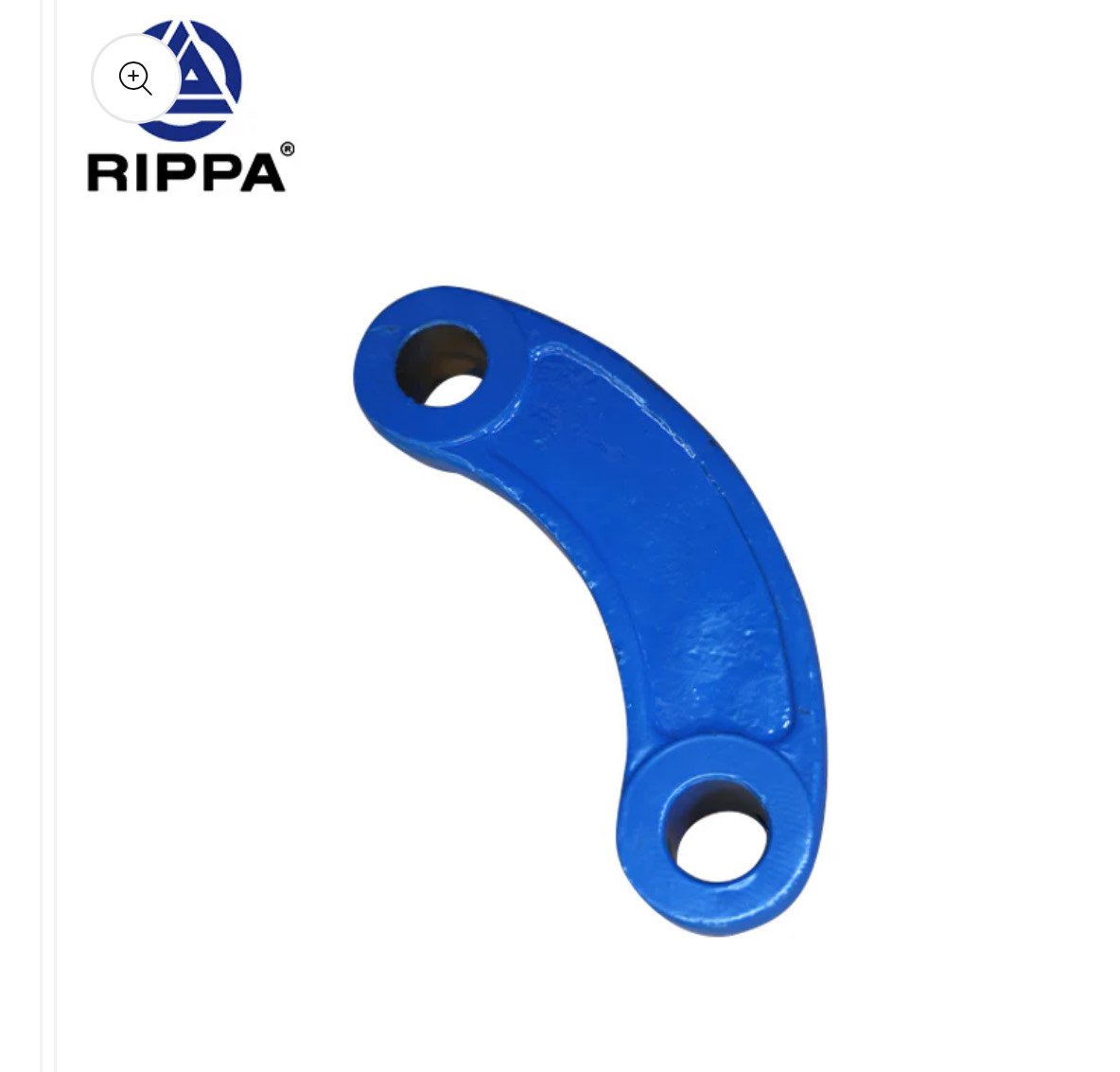 R10-5 Kubota/R10-5 Yoop/R10-5 Briggs &amp; Stratton/R13-4 Kubota/R15-4 Kubota Geformter Kipphebel (Mit Loch) (Pulverbeschichtet - Verkehrsblau RAL5017) - 3