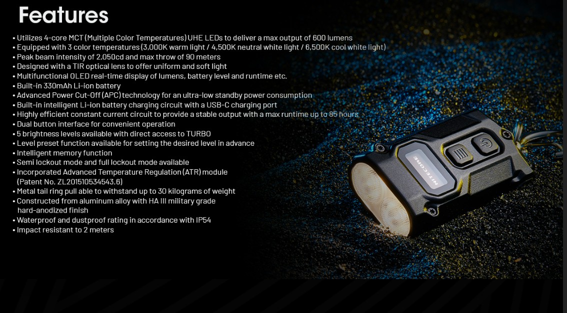 Nitecore TINI3 - Keychain light - 9