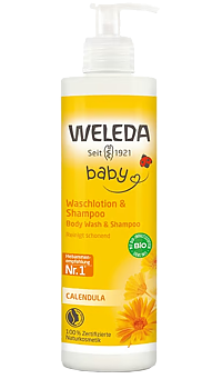Calendula Shampoo & Body Wash för barn 400ml Weleda