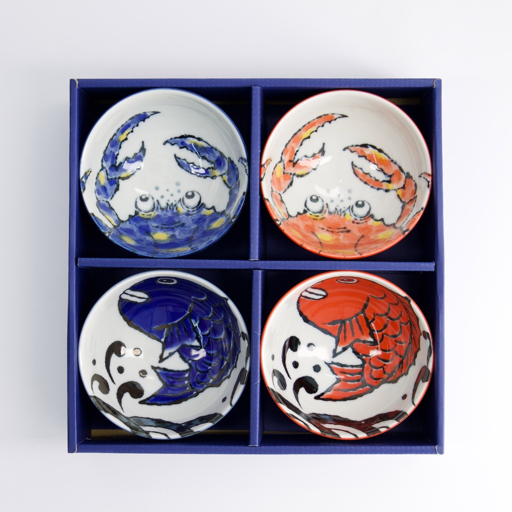 Tokyo Seafood  Abborre Krabba Presentset Skålar 4-pack  - 2