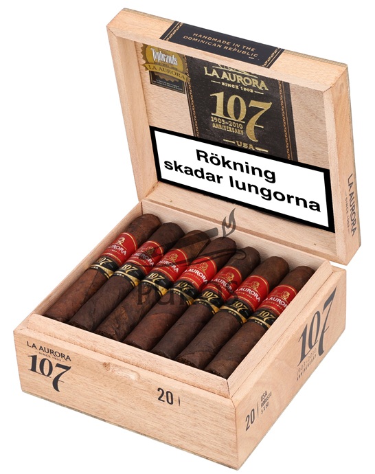 La Aurora 107 USA Robusto Cigarrlåda 20-pack