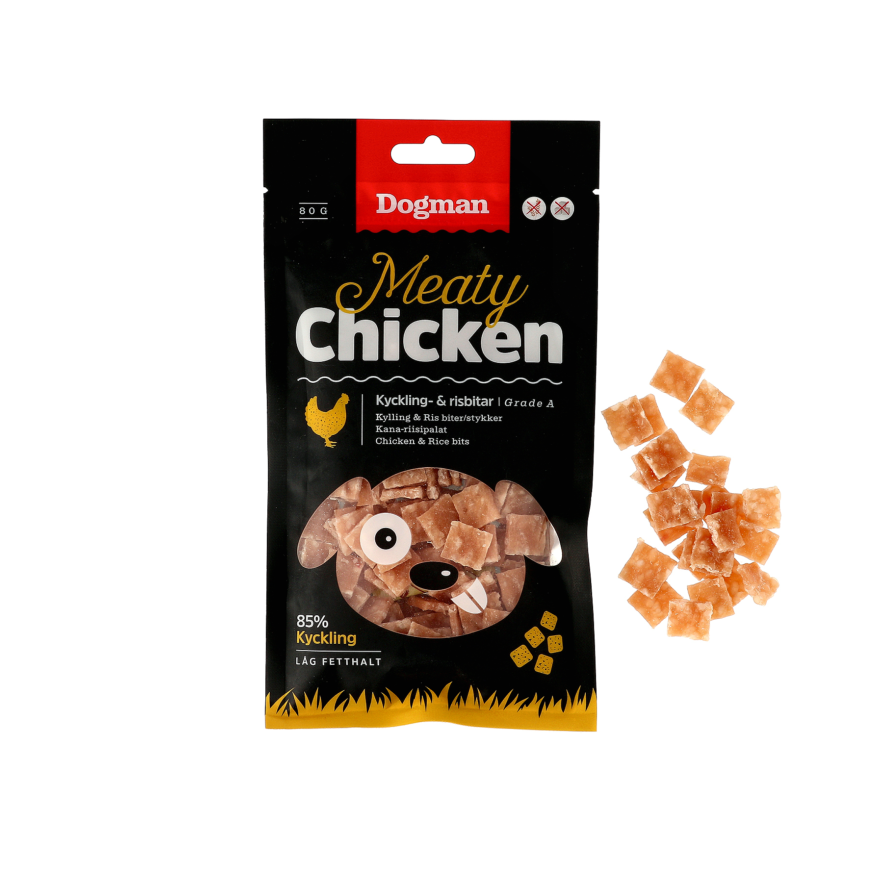 Kyckling och Risbitar 80g - 2