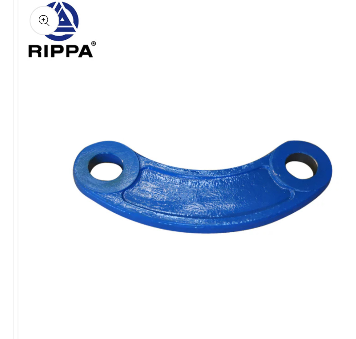 R10-5 Kubota/R10-5 Yoop/R10-5 Briggs &amp; Stratton/R13-4 Kubota/R15-4 Kubota Cast rocker arm (without holes) (Powder coated - Traffic blue RAL5017) - 3