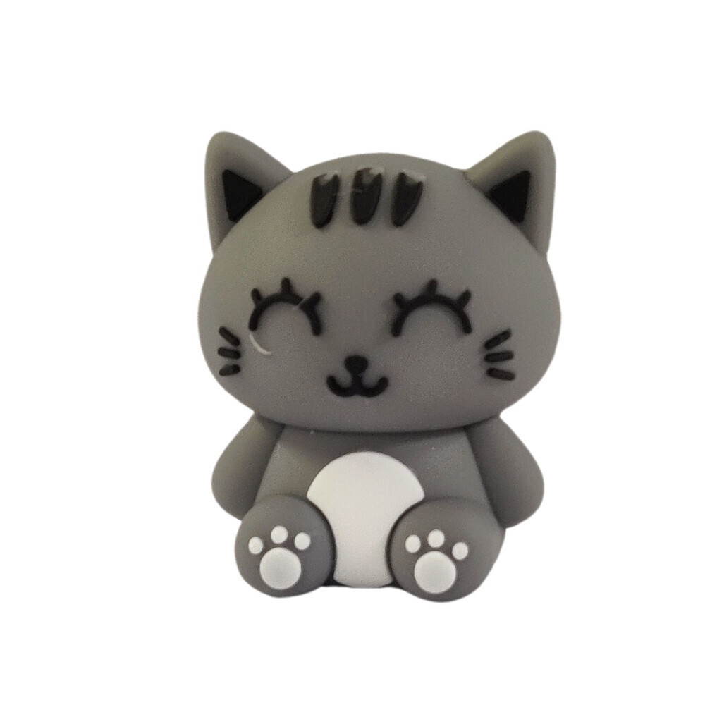 Sudd 3D Katt Grå