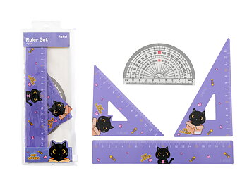 Linjaler och mätverktyg svart Katt