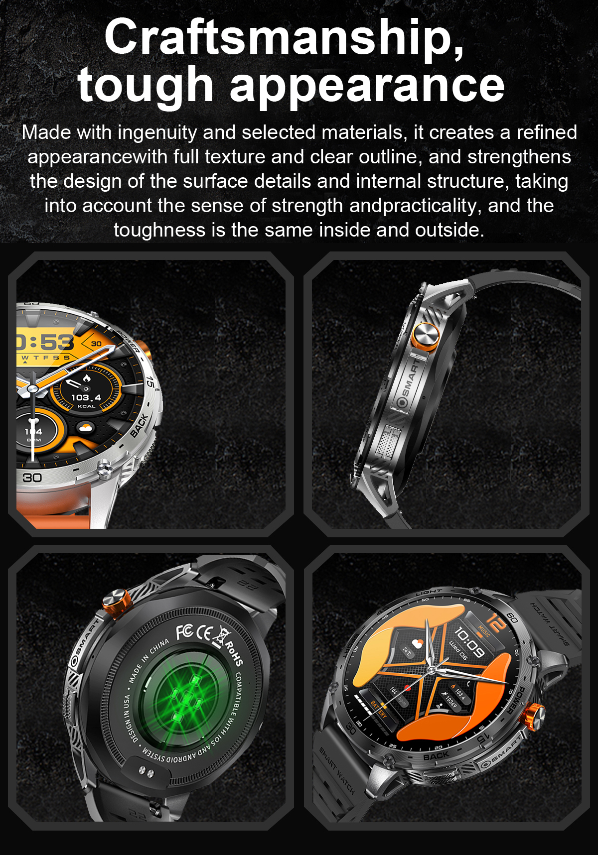 Philippe Palmer Smart Watch LP68 AMOLED Silver - 10
