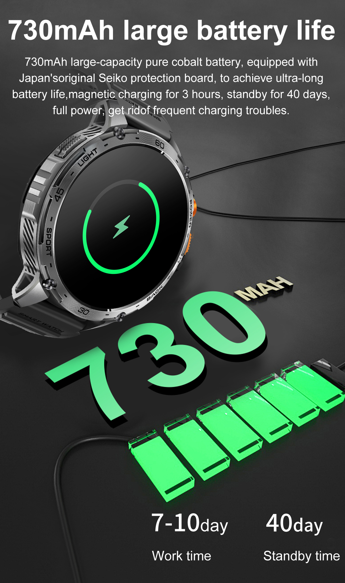 Philippe Palmer Smart Watch LP68 AMOLED Silver - 12