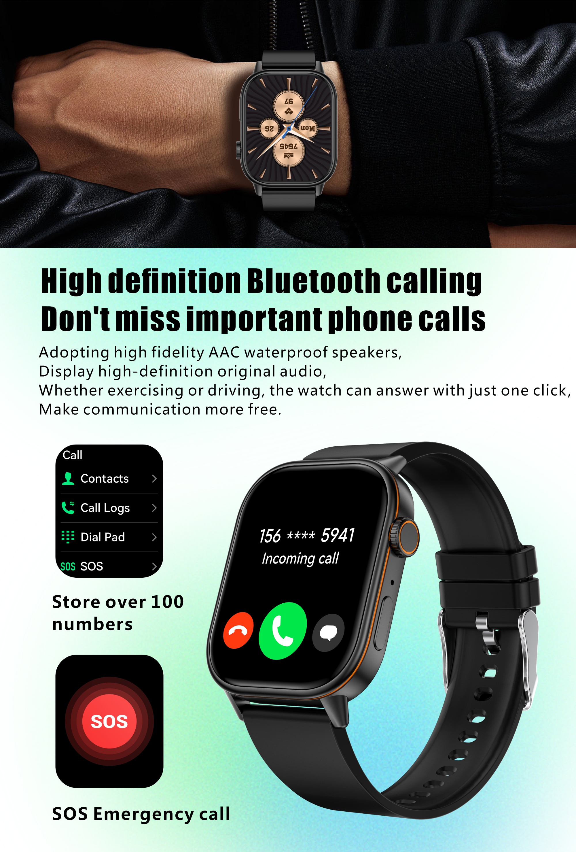 Philippe Palmer Smart Watch LP45 PRO Gold - 14
