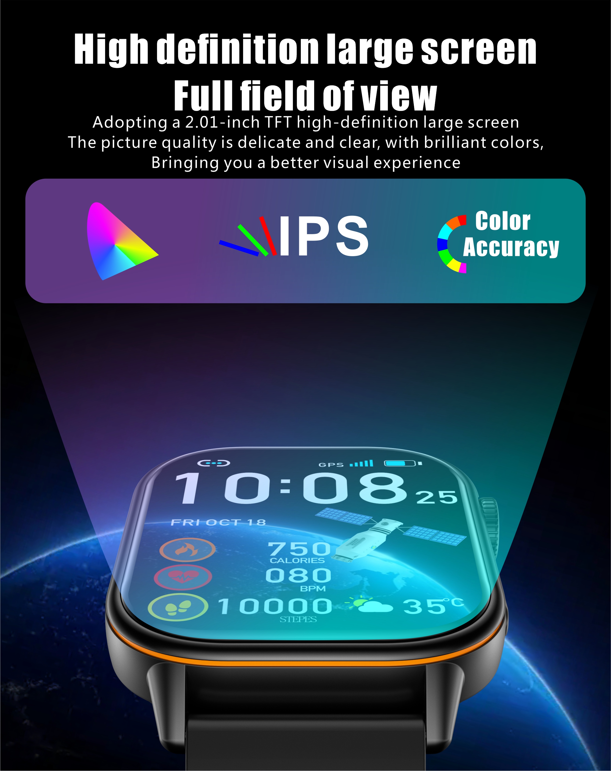 Philippe Palmer Smart Watch LP45 PRO Black - 15