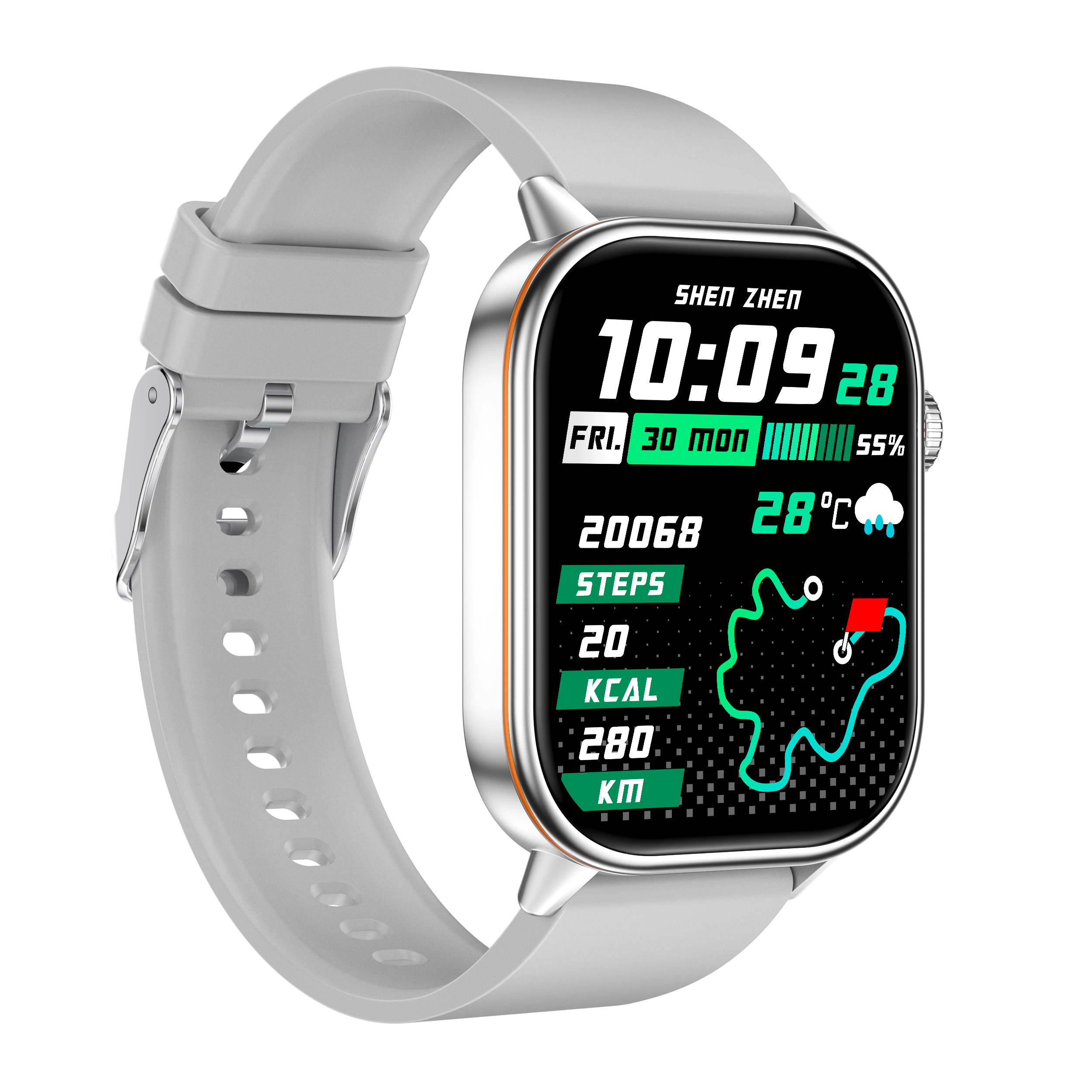 Philippe Palmer Smart Watch LP45 PRO Silver - 6