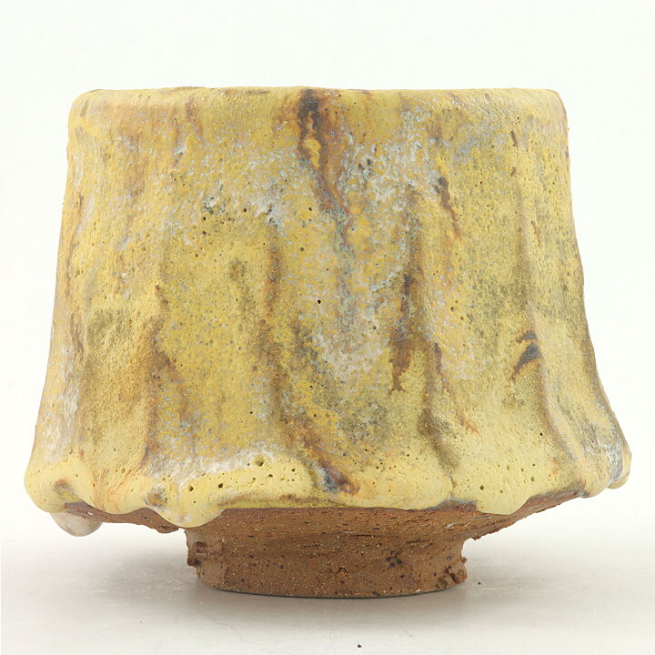Isak Isaksson (2000s) Unique Chawan Bowl with Shino Glaze 11 cm #52