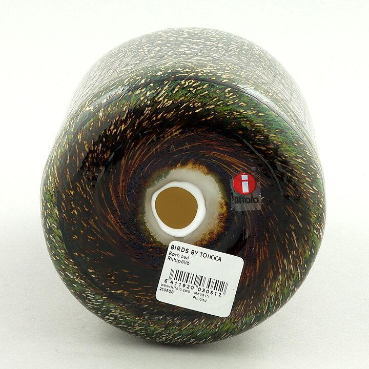 Oiva Toikka (1997) Brilliant Barn Owl (Riihipöllö) Glass Bird 16 cm (12)