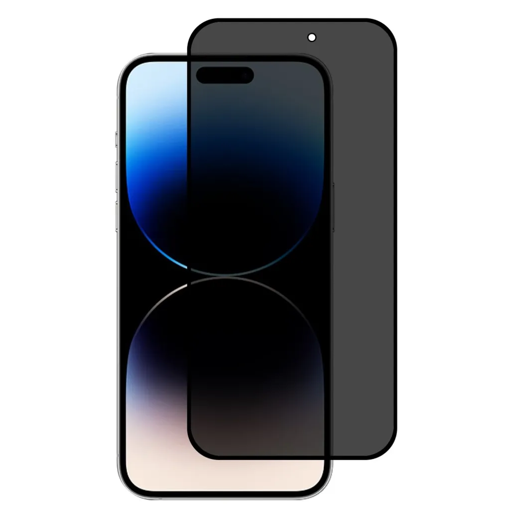 iPhone 15 Pro Privacy skärmskydd - Svart