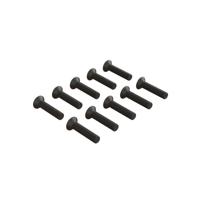 ARRMA Flat Head Hex Machine Screw, M3x14mm (10)