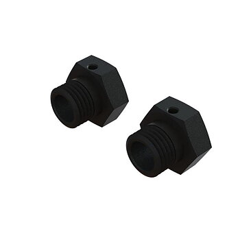 ARRMA Aluminum Wheel Hex 17mm, 16.5mm Thick, Black (2)