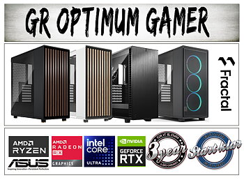 GR Optimum Gamer A98 Gaming PC | AMD Ryzen 7 9800X3D  | Geforce RTX 5070 Ti  | 32GB DDR5 | 2TB SSD | 850W | Vattenkylare | Flera chassi alternativ