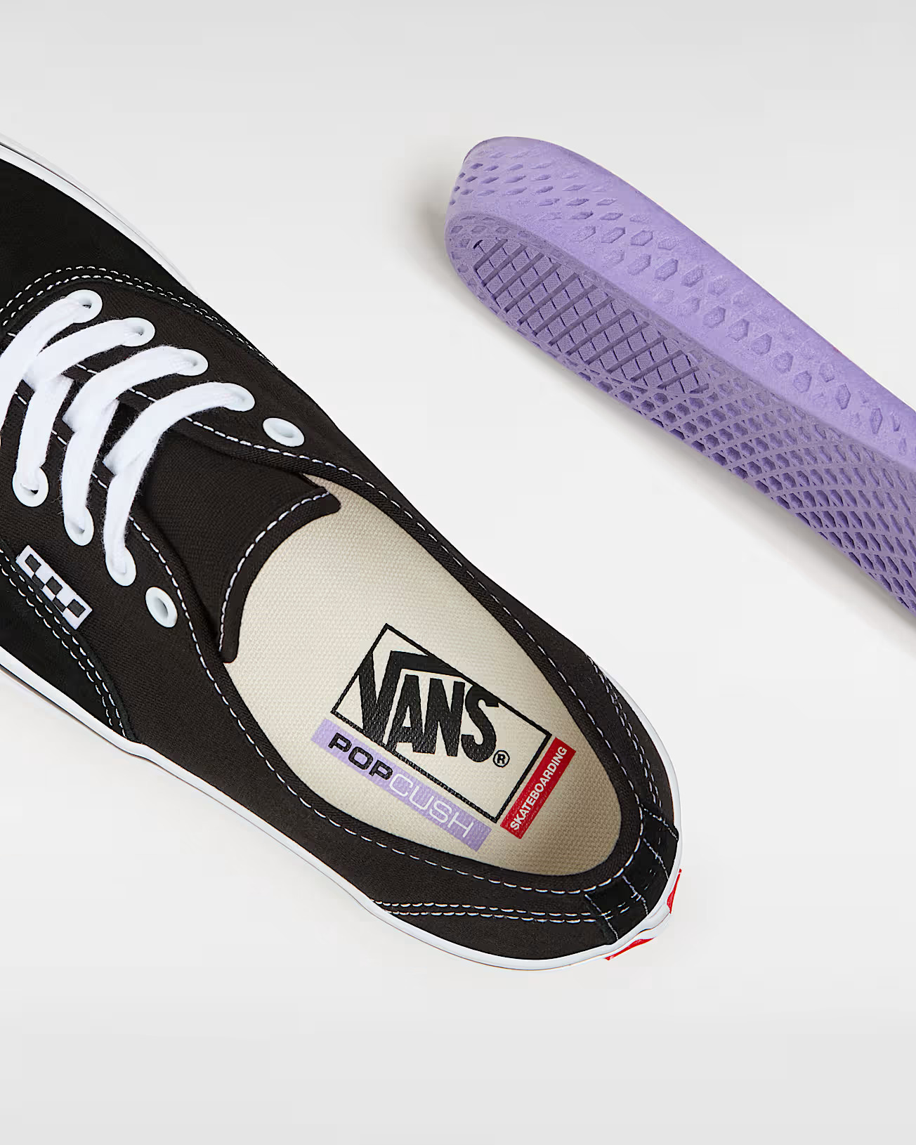 Vans Skate Authentic Black/White Skateboard Shoe - Boardwalk Surf