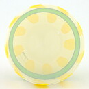 Ulrica Hydman Vallien (Ribbon 1998) White Bowl with Yellow/Green Decor 11/8 cm