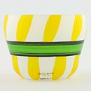 Ulrica Hydman Vallien (Ribbon 1998) White Bowl with Yellow/Green Decor 11/8 cm