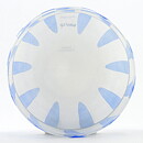 Ulrica Hydman Vallien (Ribbon 1998) White Bowl with Blue/Green Decor 15/10 cm
