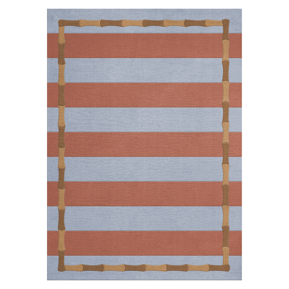 Bamboo Stripe Wool Rug -  Alice Crawley X LAYERED