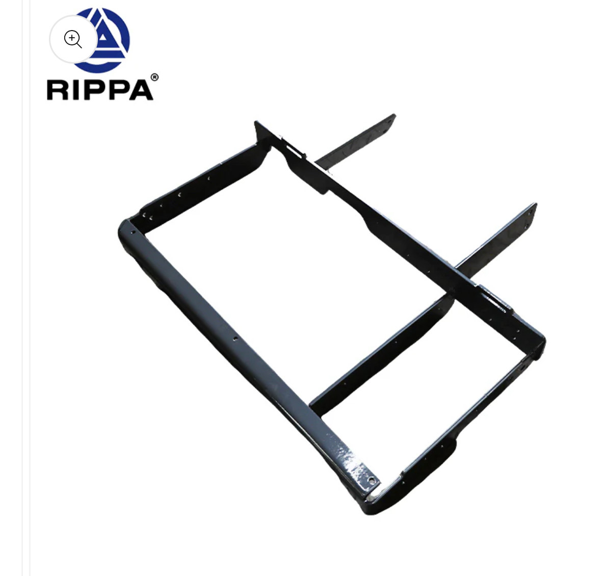 R10-5 Kubota/R10-5 Yoop/R10-5 Briggs &amp; Stratton soporte delantero (recubrimiento de polvo - RIPPA negro RAL7016) - 2