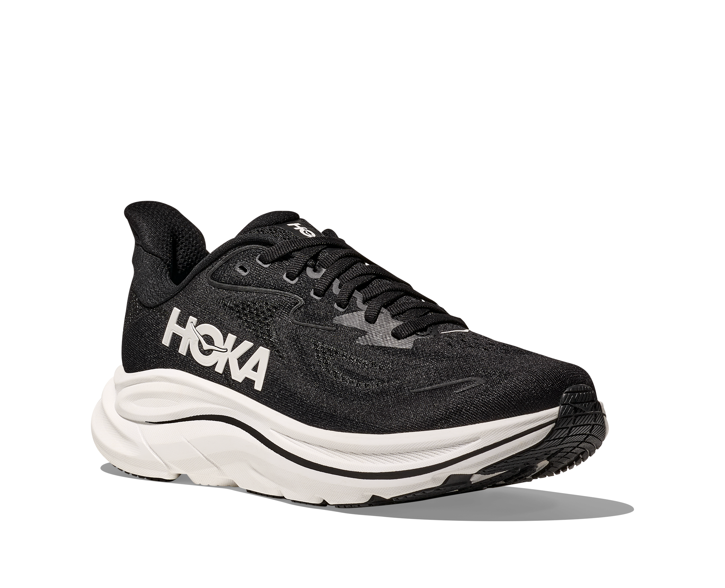 Hoka One One M Clifton 10 Wide - Black/White - 4