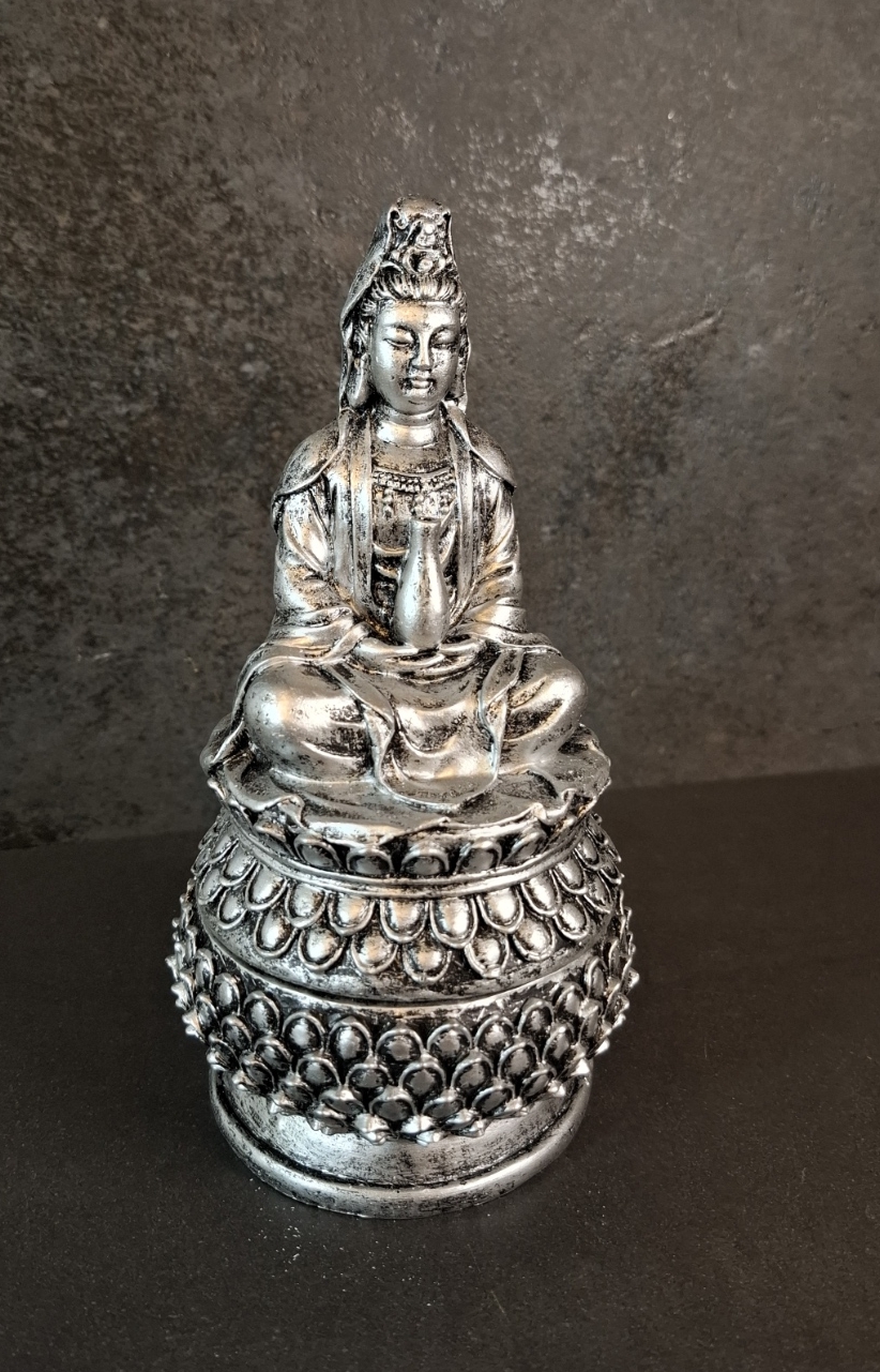 Rökelsehållare med Kwan Yin 
