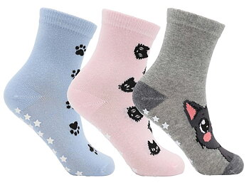 3-Pack Antihalkstrumpor Katter