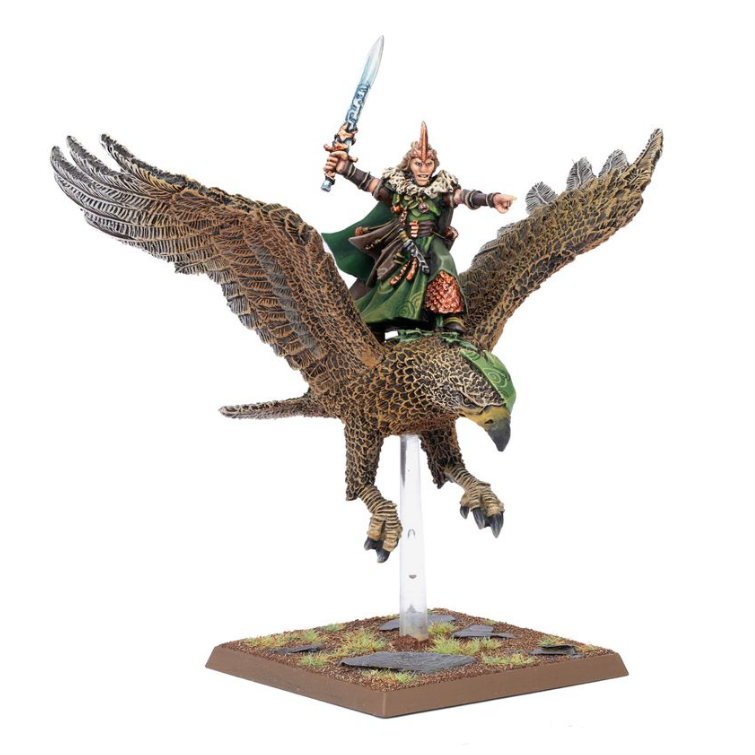 Warhammer The Old World: Wood Elf Noble on Great Eagle