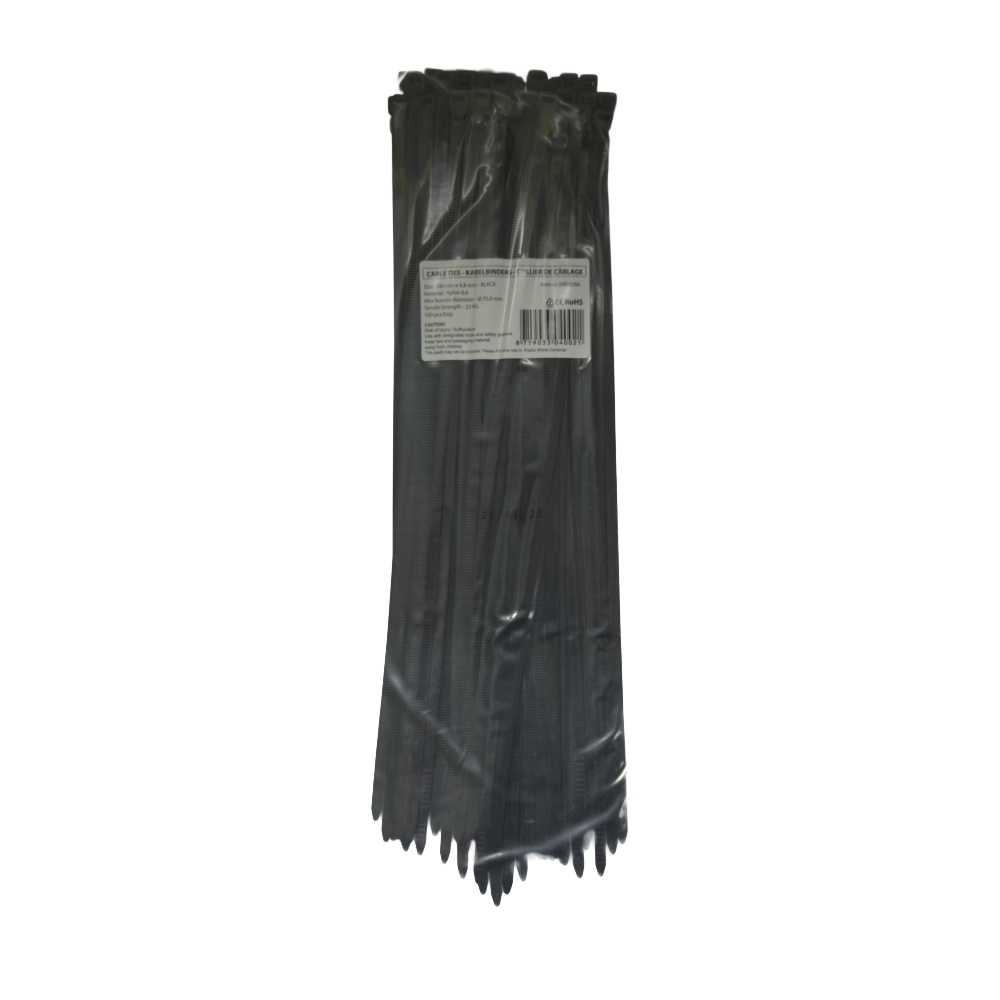 Buntband svarta / 100PCS - 3