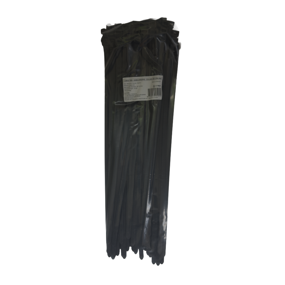 Buntband svarta / 100PCS - 4
