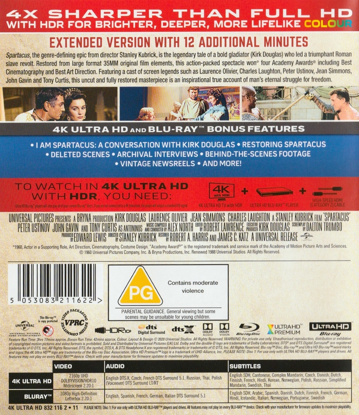 Spartacus  (4K Ultra HD + Blu-ray) - 2