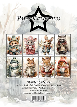PP A6 Paper Favourites -Winter Cuteness