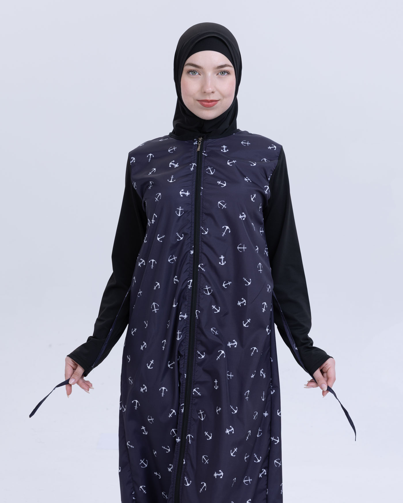 Muslim Swimsuit with hijab - Midnight Blue - 8