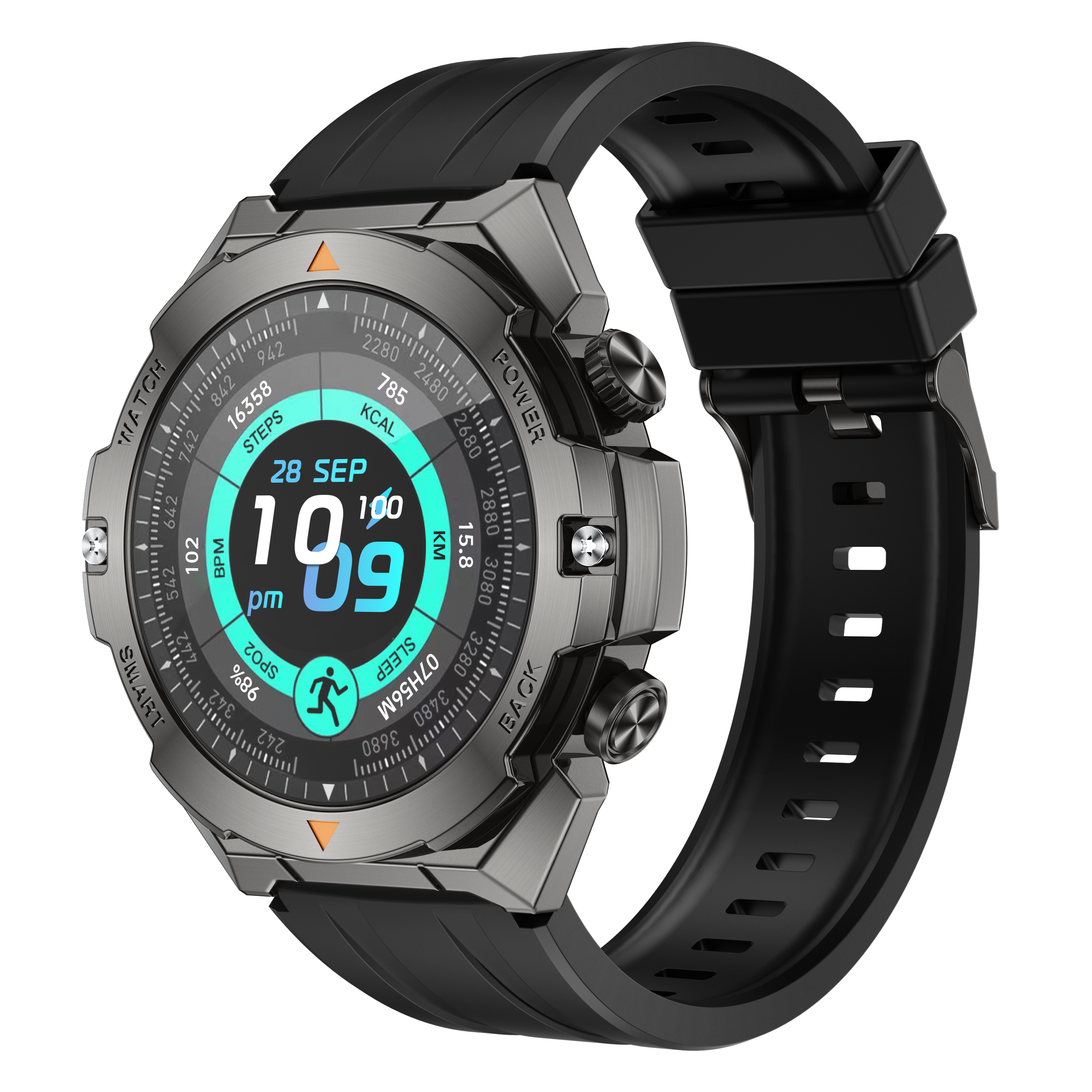 Philippe Palmer Smart Watch LP61 Black - 12