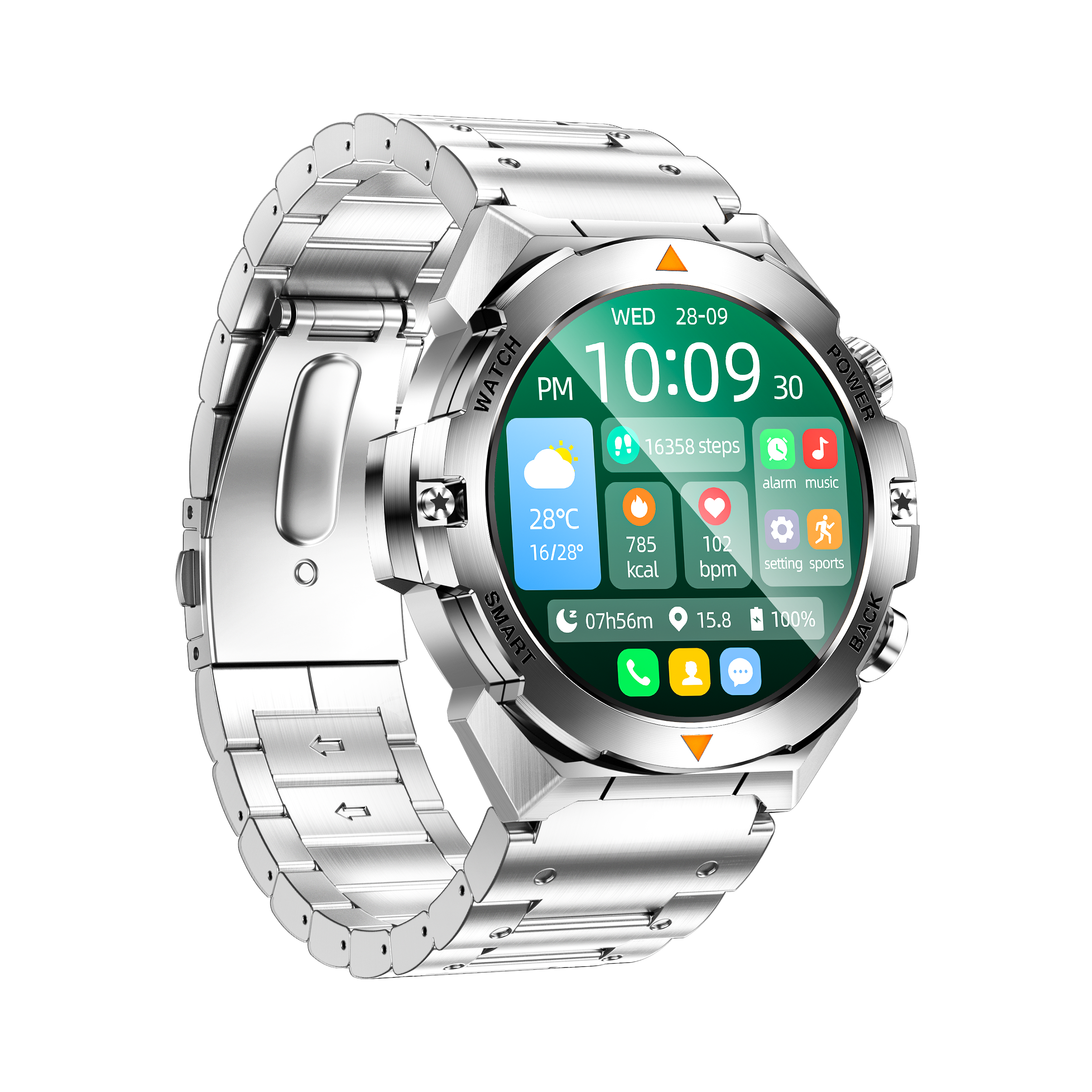 Philippe Palmer Smart Watch LP61 Silver - 3