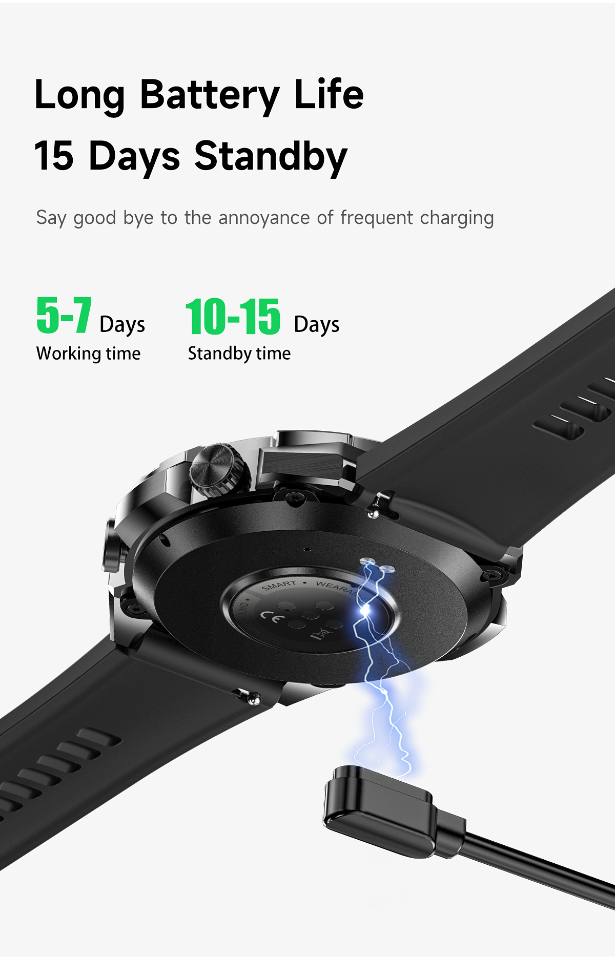 Philippe Palmer Smart Watch LP61 Silver - 25