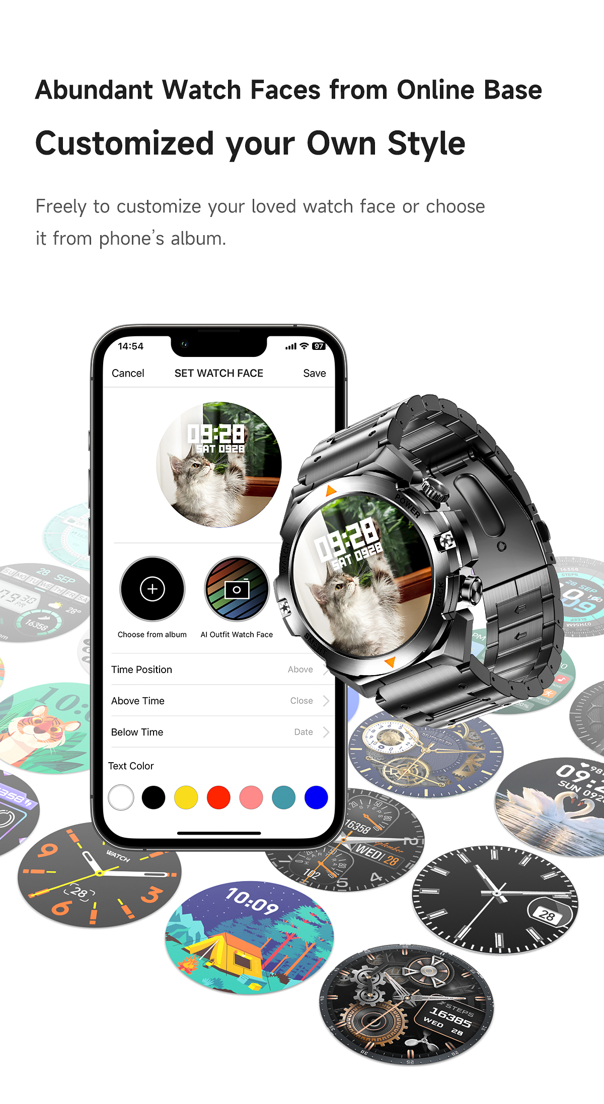 Philippe Palmer Smart Watch LP61 Silver - 24