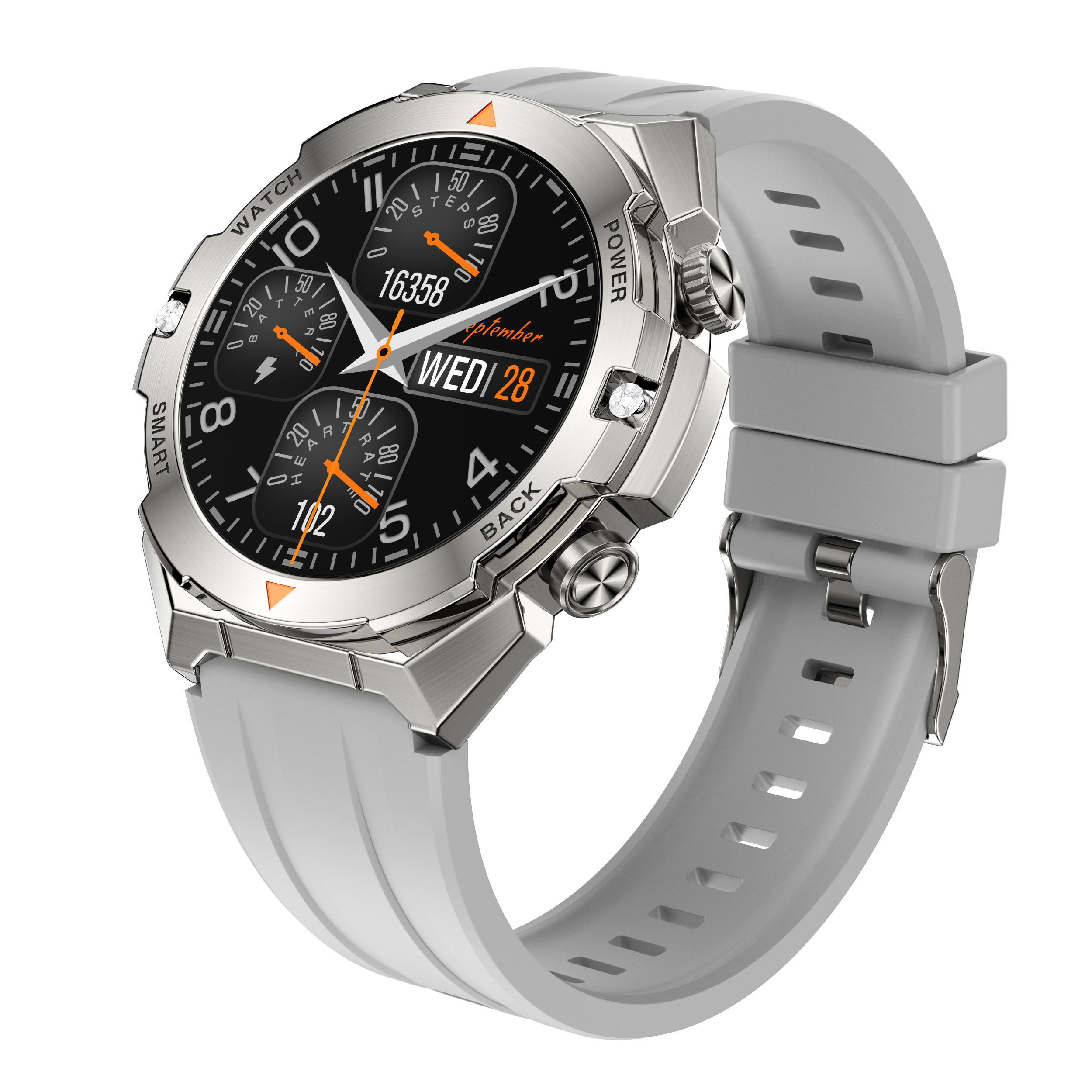Philippe Palmer Smart Watch LP61 Silver - 6