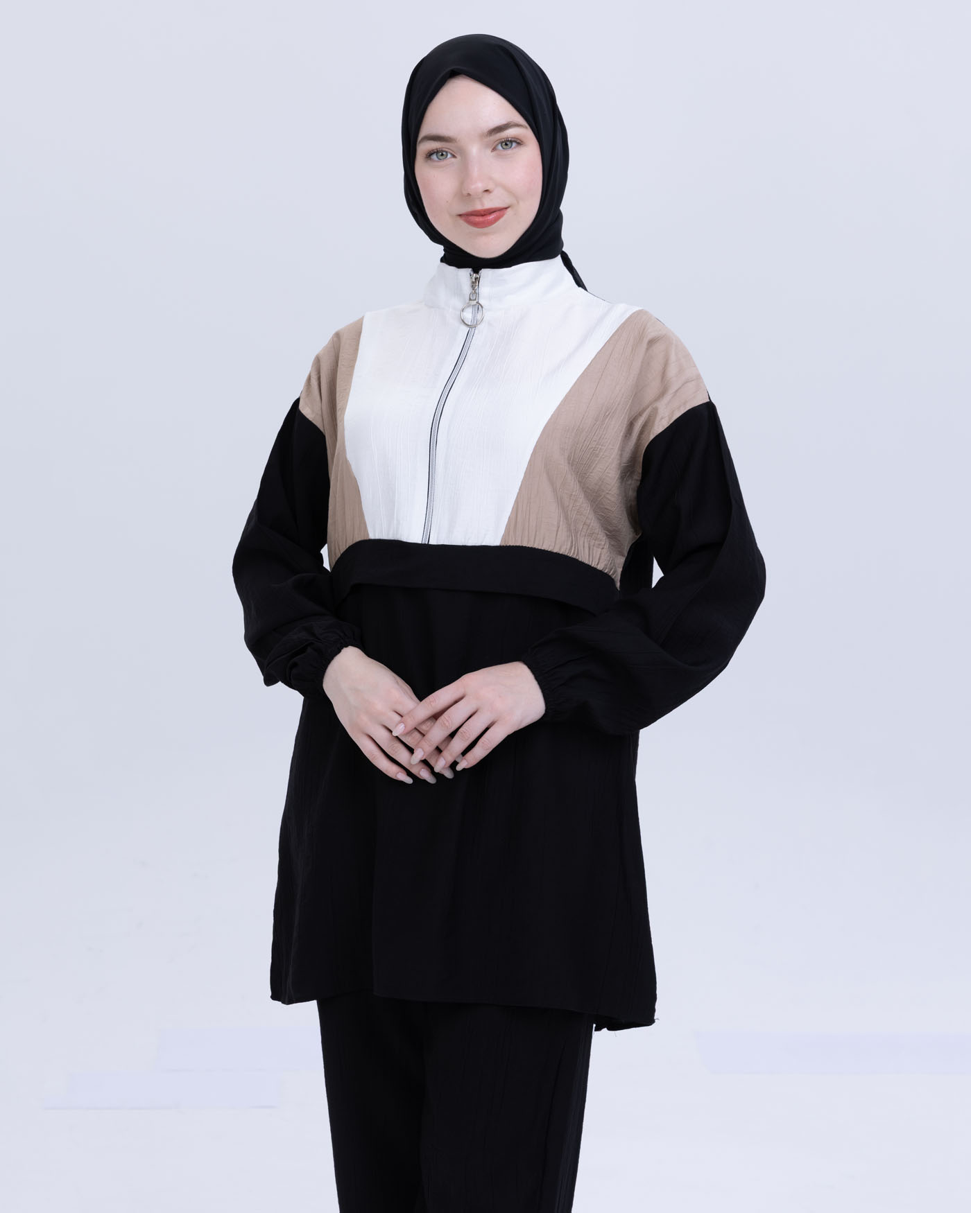 Tunic set with pants - Beige - 5