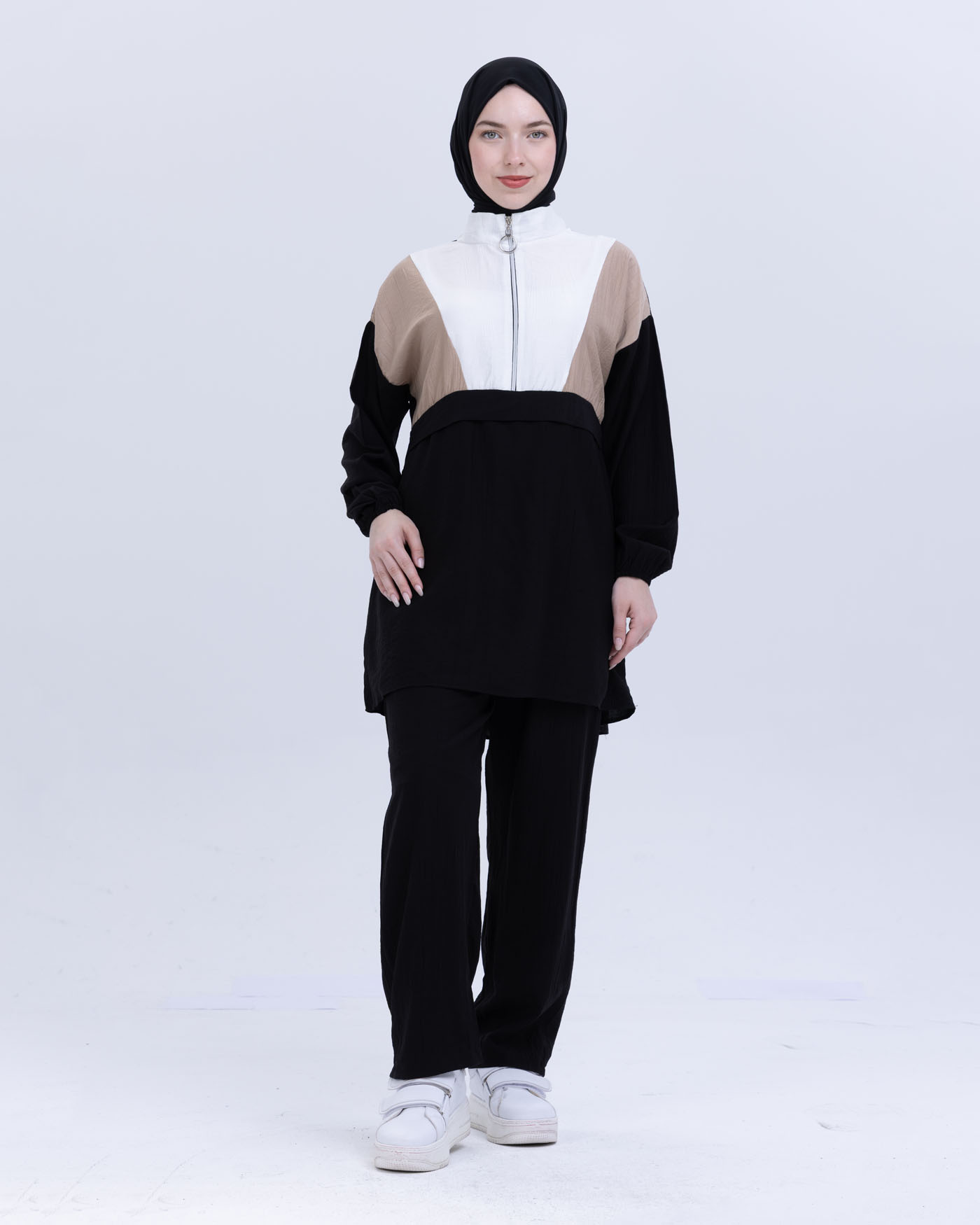 Tunic set with pants - Beige