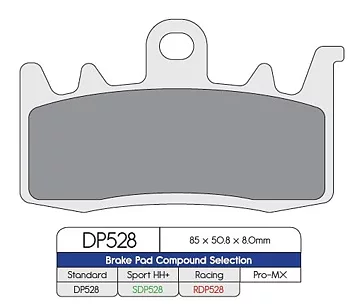Bromsbelägg Sinter  - DP528 -