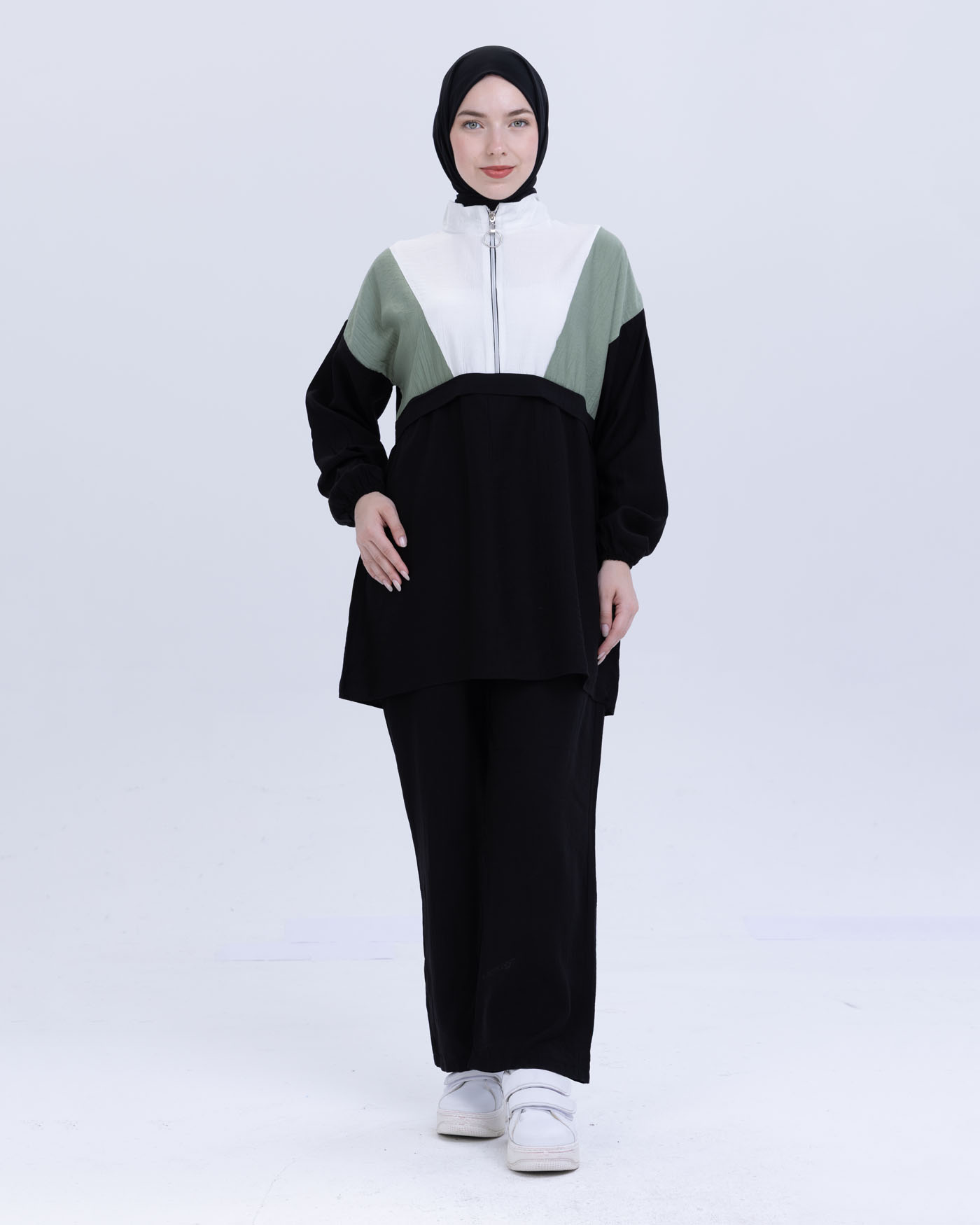 Tunic set with pants - Green