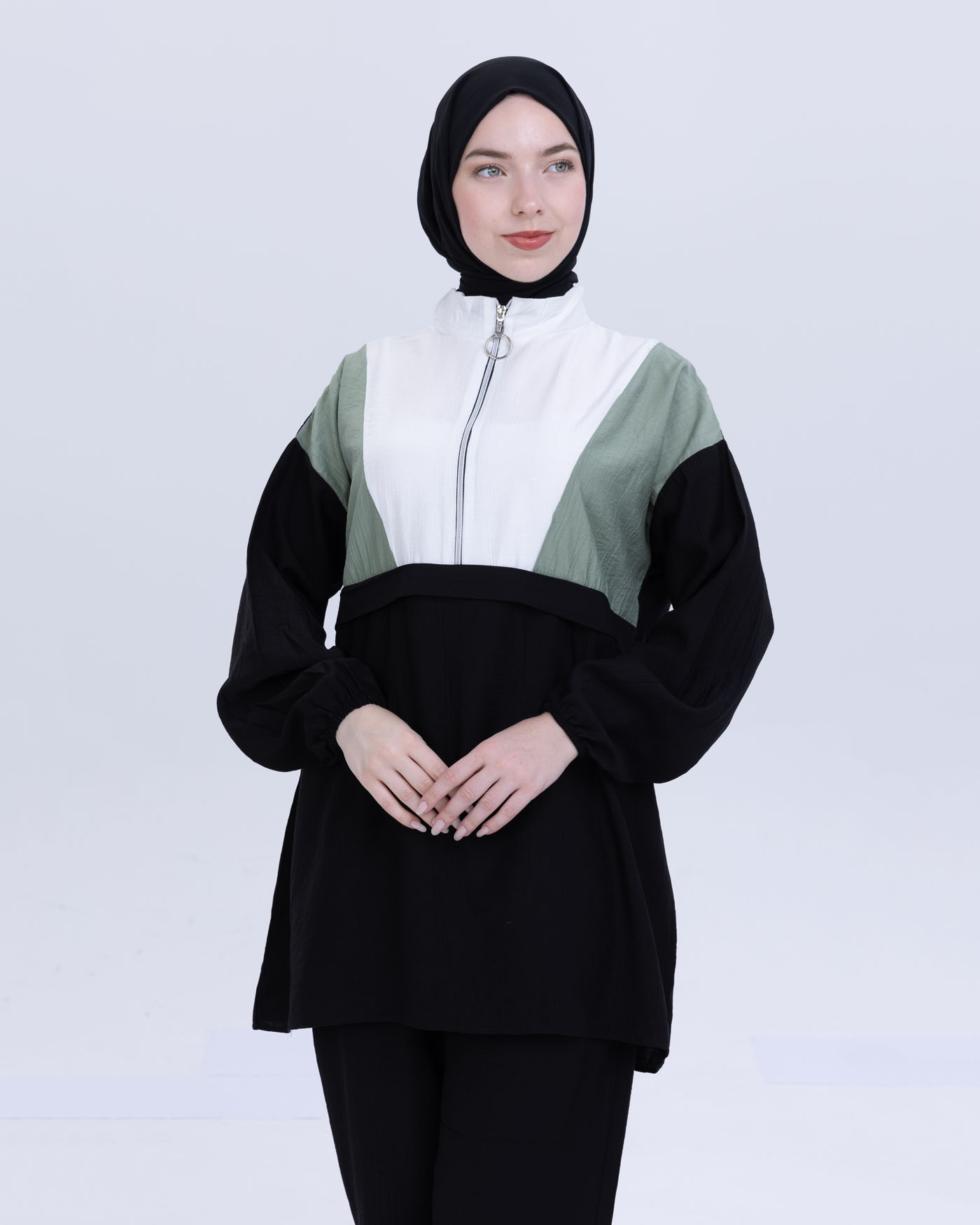 Tunic set with pants - Green - 5