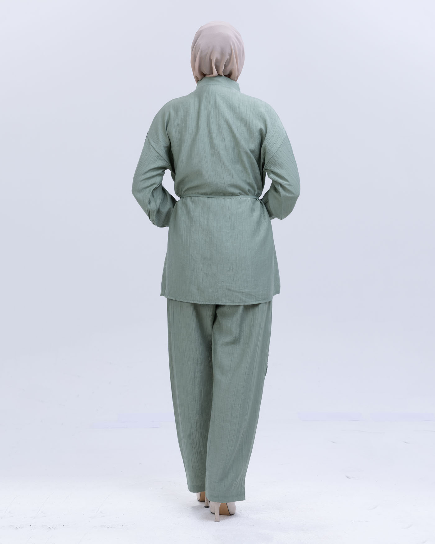 Tunic set with pants - Green - 4