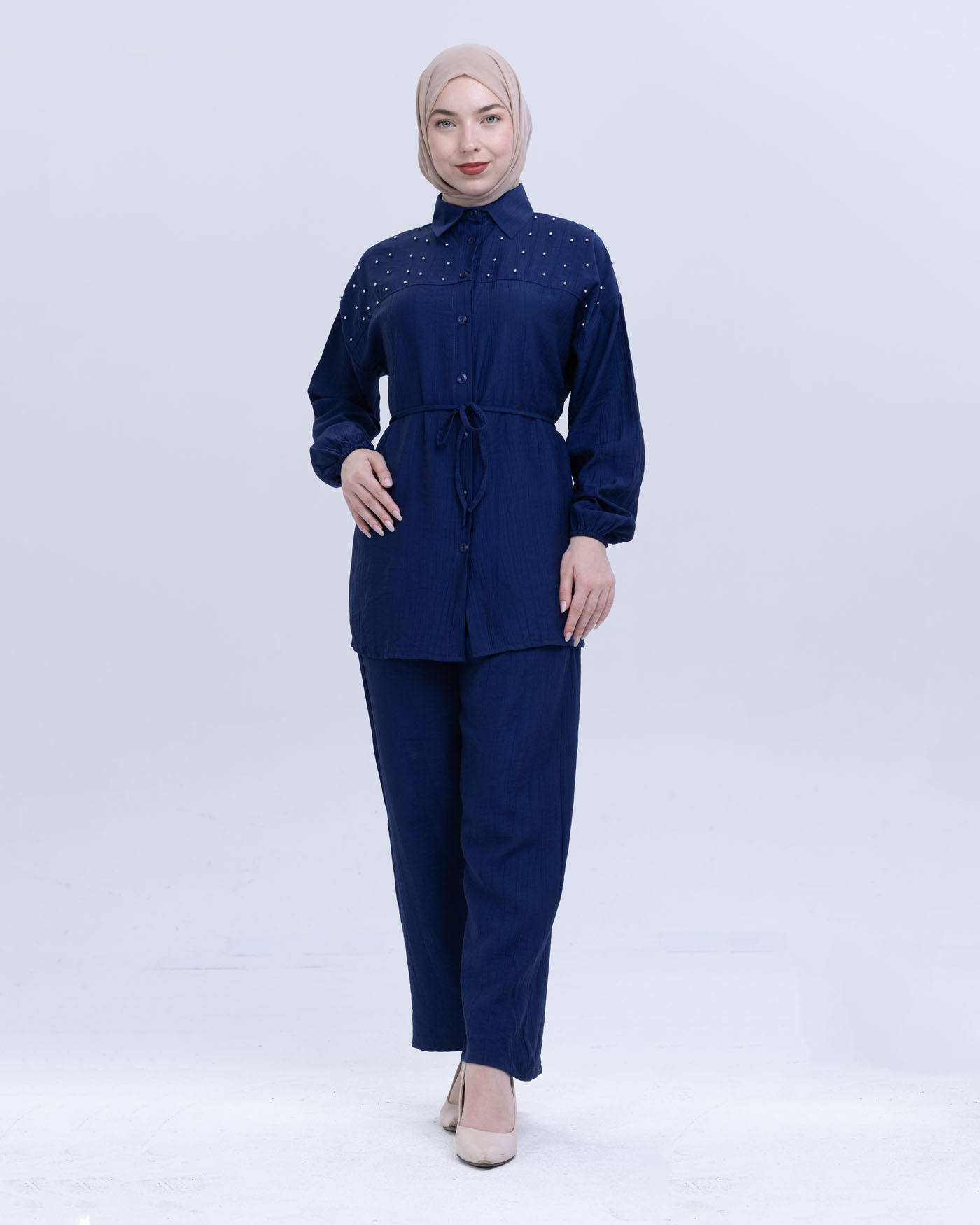 Tunic set with pants - Midnight Blue