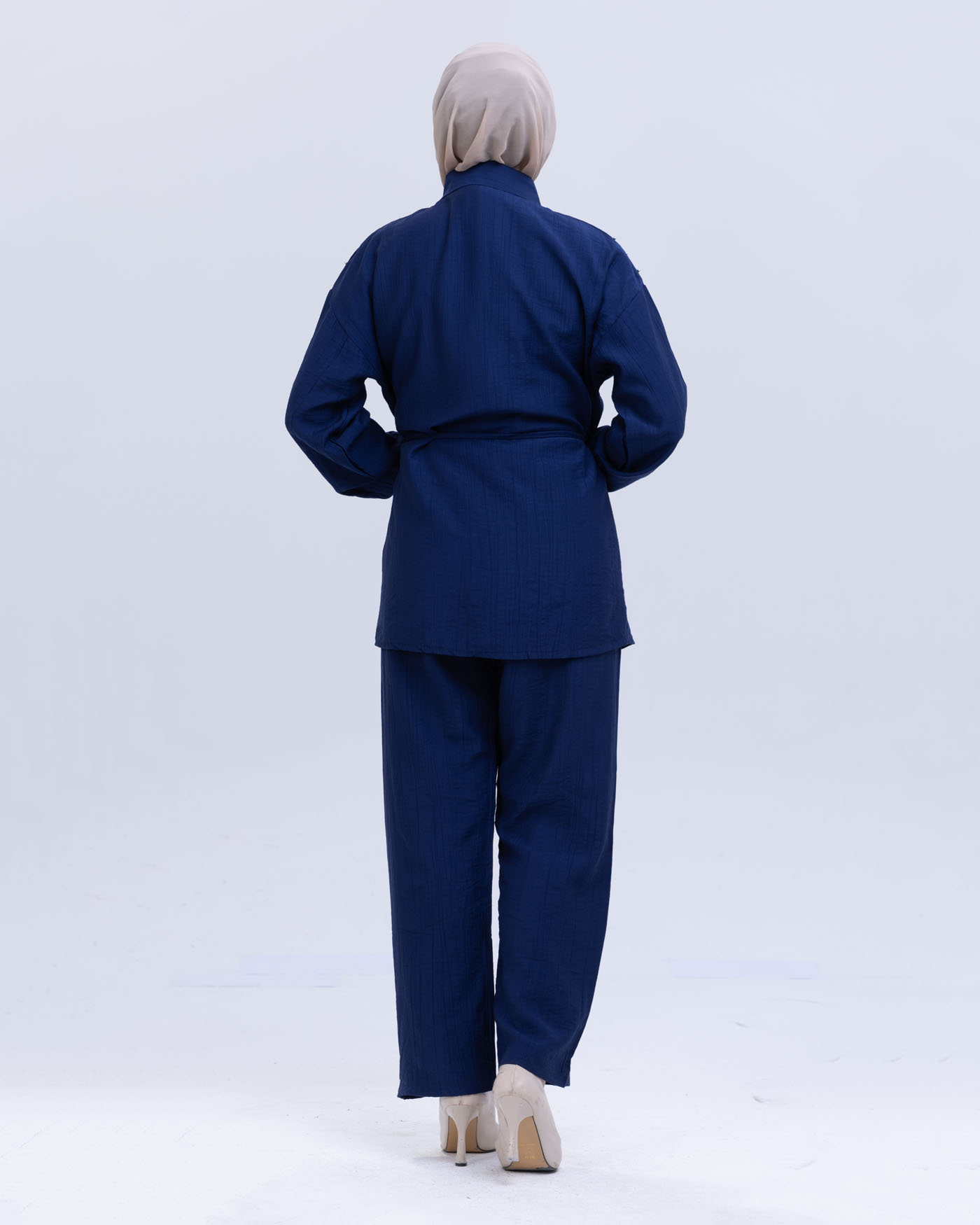 Tunic set with pants - Midnight Blue - 4