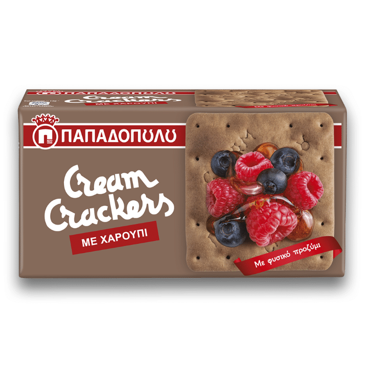 cream crackers med Johannesbröd, 190g, papadopoulou