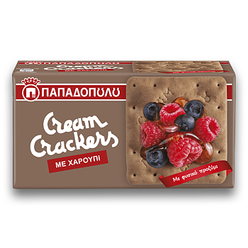 cream crackers med Johannesbröd, 190g, papadopoulou